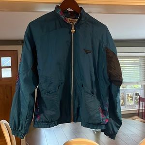 Vintage teal Reebok windbreaker.